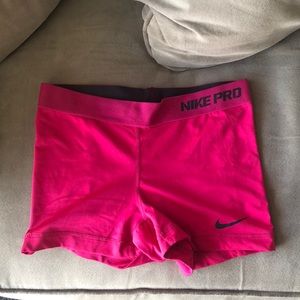 NIKE dri fit pink spandex